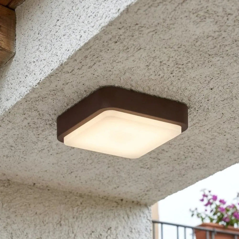 Plafoniera Moderna Top Light IRVINE 28 GX53 LED IP54 Alluminio Policarbonato