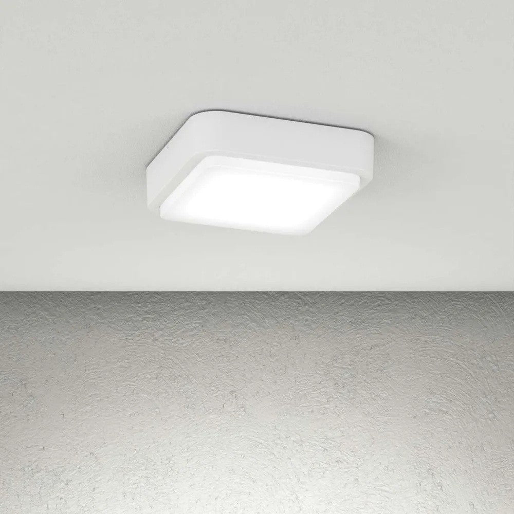 Plafoniera Moderna Top Light IRVINE 28 GX53 LED IP54 Alluminio Policarbonato