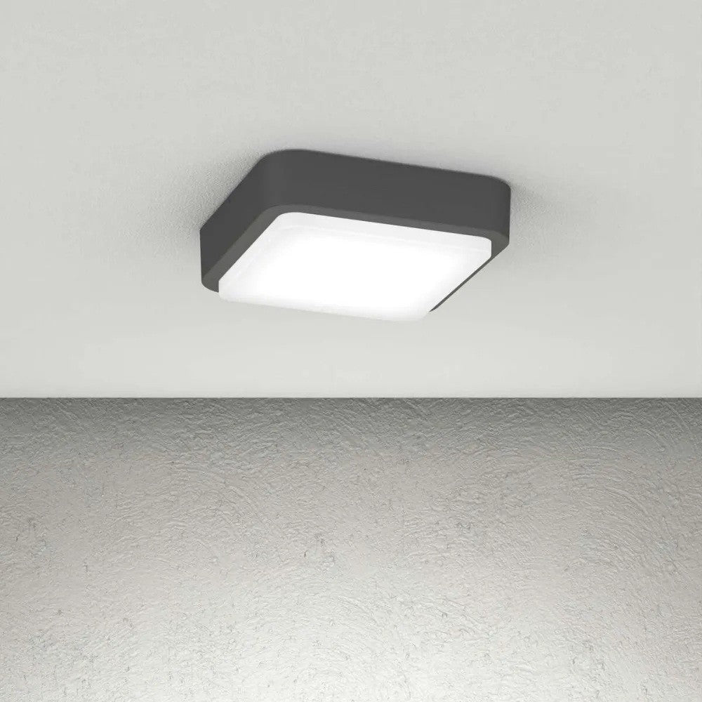 Plafoniera Moderna Top Light IRVINE 28 GX53 LED IP54 Alluminio Policarbonato