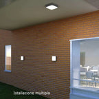 Plafoniera Moderna Top Light IRVINE 28 GX53 LED IP54 Alluminio Policarbonato