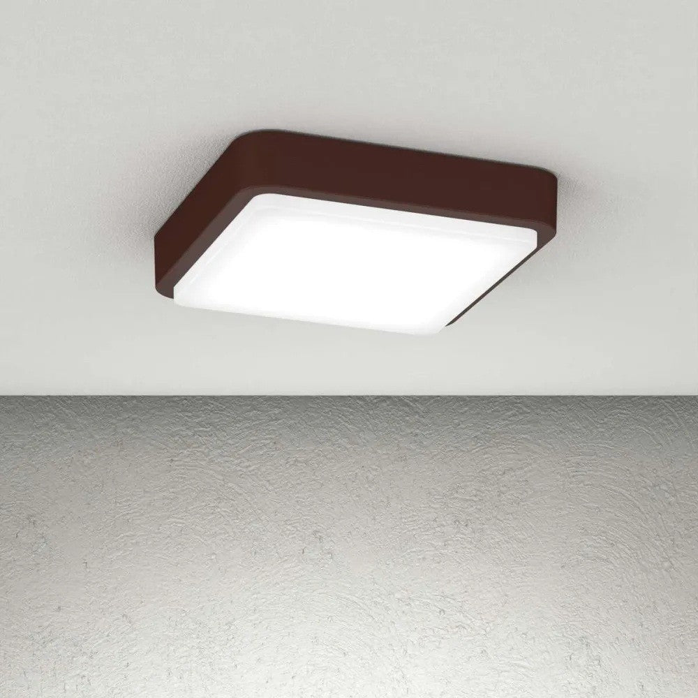 Plafoniera Moderna Top Light IRVINE 37 GX53 LED IP54 Alluminio Policarbonato