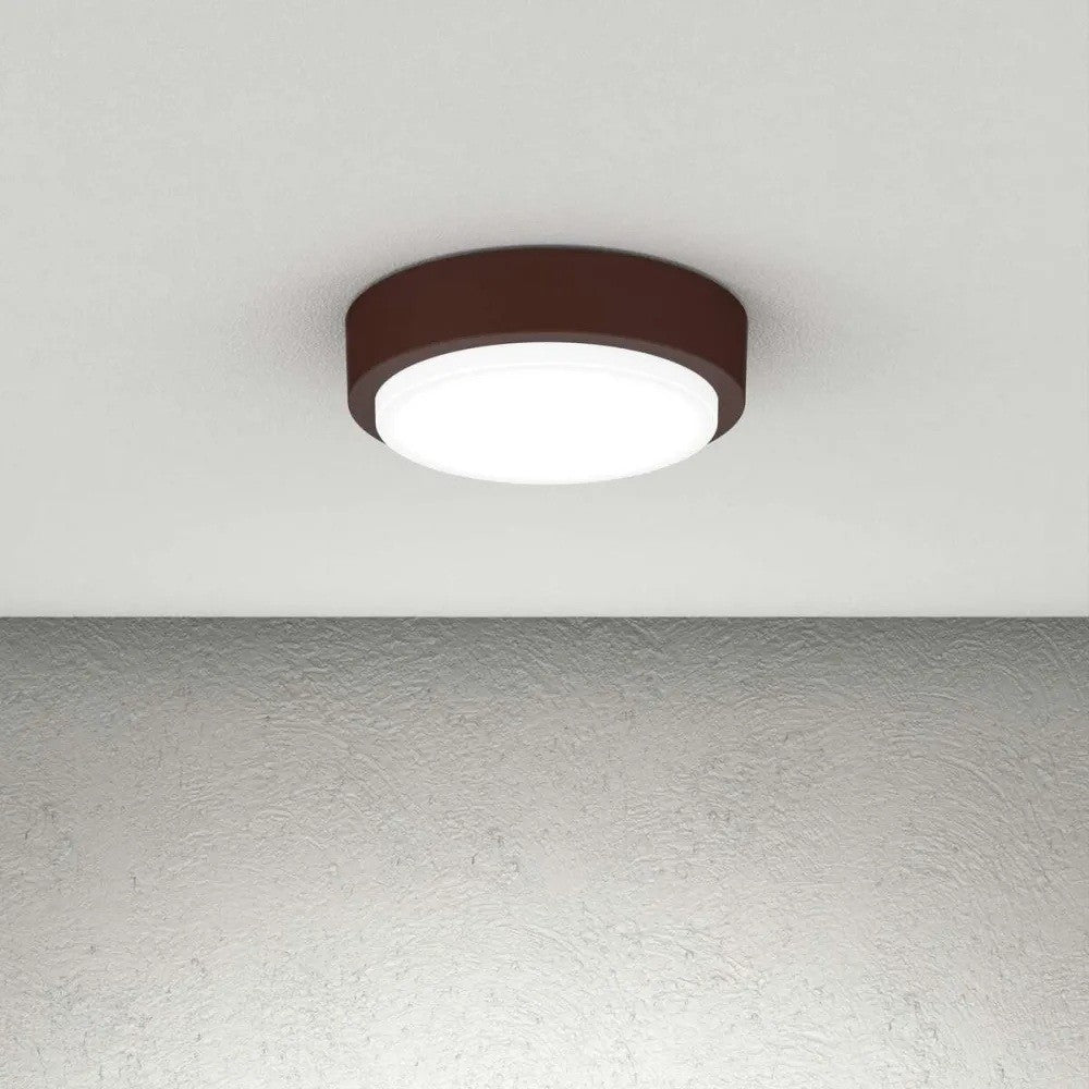 Plafoniera Moderna Top Light BAKU 28 GX53 LED IP54 Alluminio Policarbonato