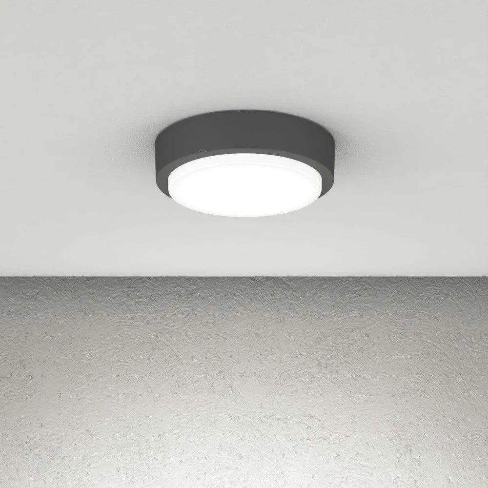 Plafoniera Moderna Top Light BAKU 28 GX53 LED IP54 Alluminio Policarbonato