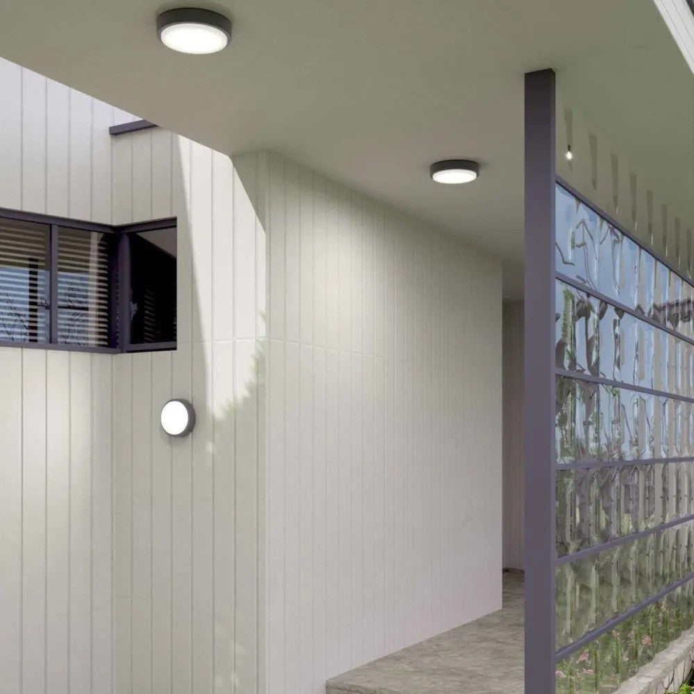 Plafoniera Moderna Top Light BAKU 28 GX53 LED IP54 Alluminio Policarbonato
