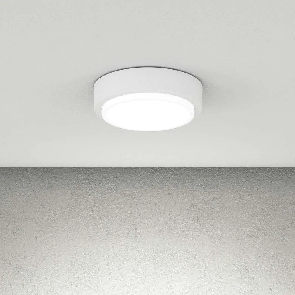 Plafoniera Moderna Top Light BAKU 28 GX53 LED IP54 Alluminio Policarbonato