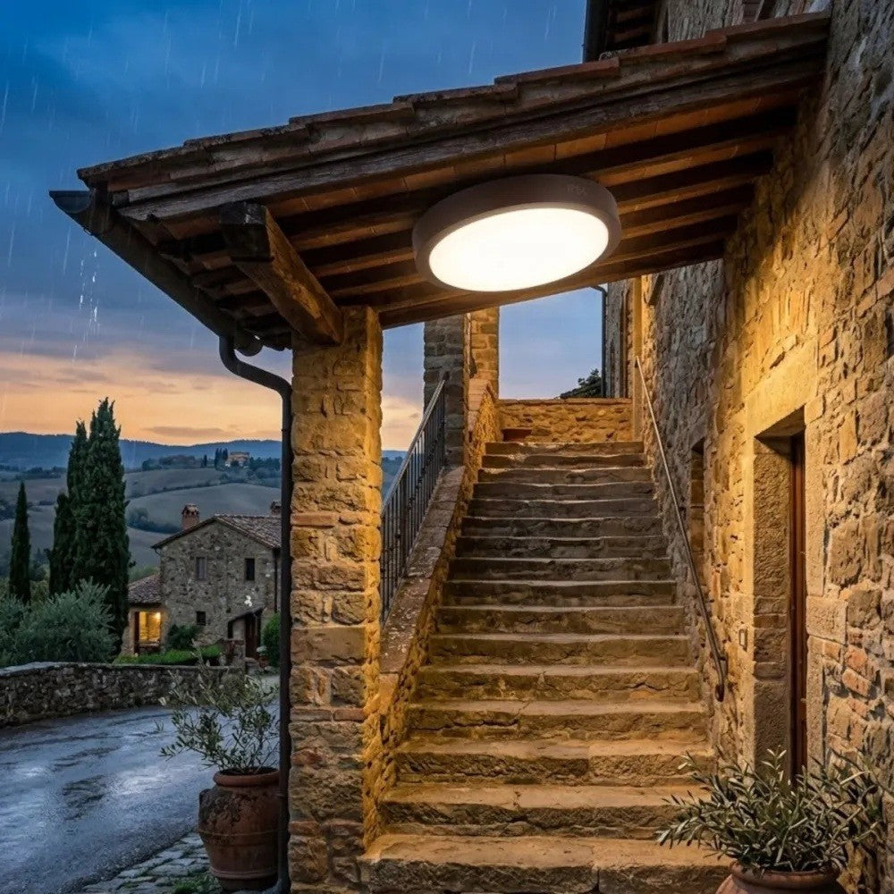 Plafoniera Moderna Top Light BAKU 37 GX53 LED IP54 alluminio policarbonato