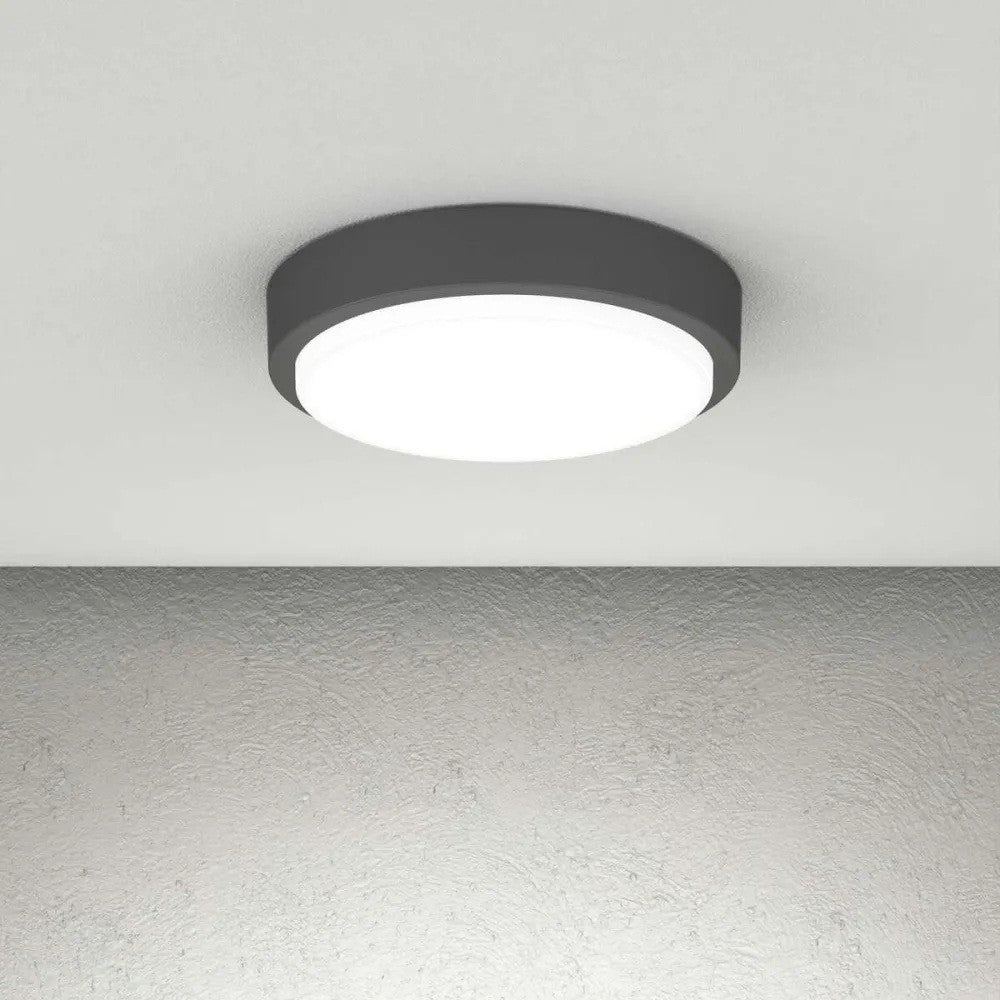 Plafoniera Moderna Top Light BAKU 37 GX53 LED IP54 alluminio policarbonato