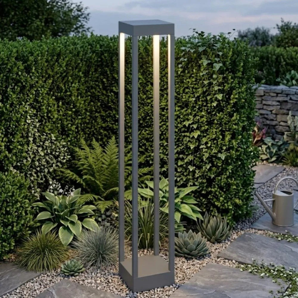 Lampione Paletto Moderno Top Light MONACO PA90 GA LED 3000 IP54 Alluminio