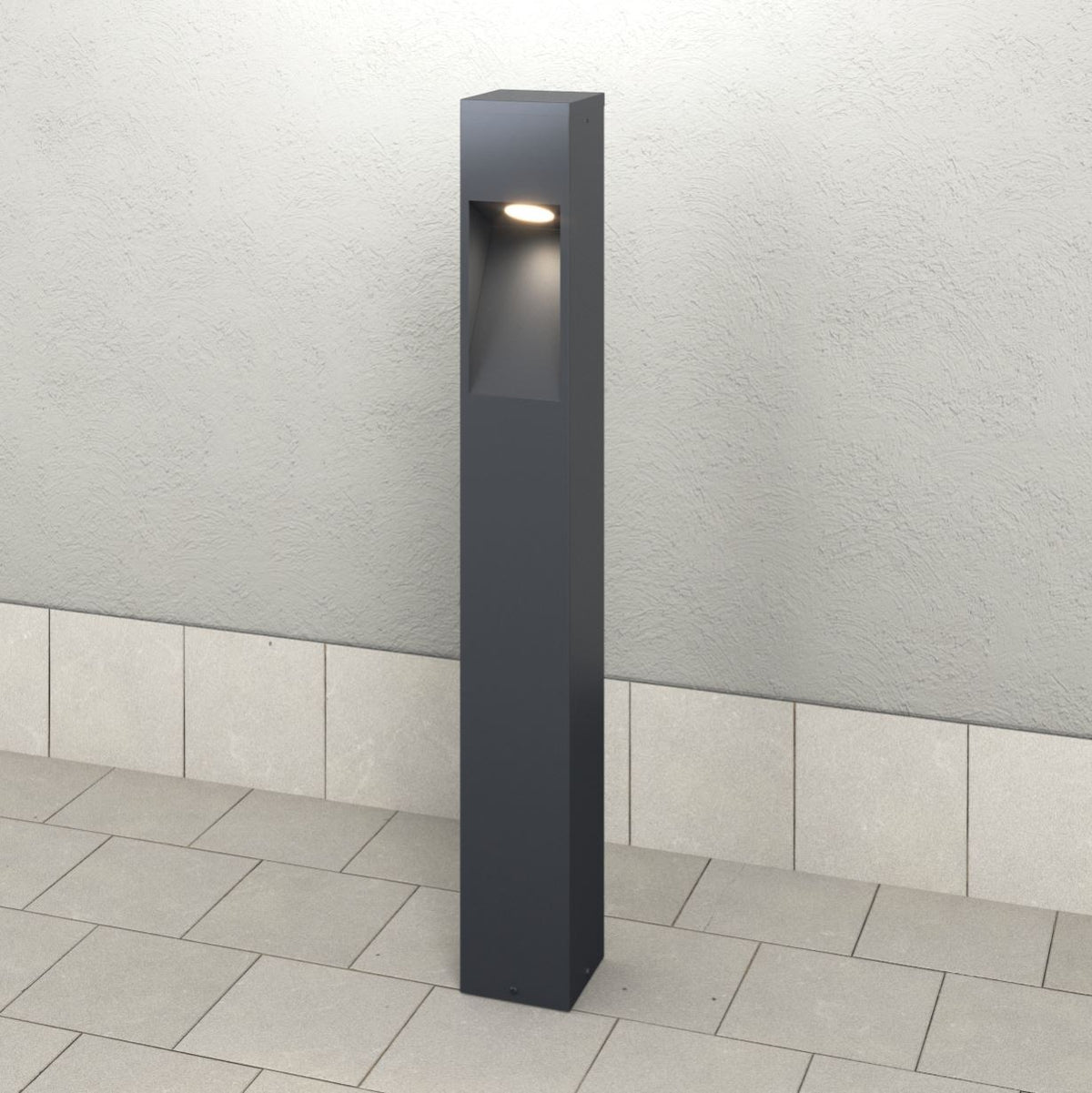 Lampione Paletto Moderno Top Light LISBONA PA95 LED 12W 3000K IP65 Alluminio