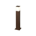 Lampione Paletto Top Light NIZZA CORTEN E27 LED IP44 Alluminio e Policarbonato