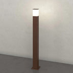 Lampione Paletto Top Light NIZZA CORTEN E27 LED IP44 Alluminio e Policarbonato