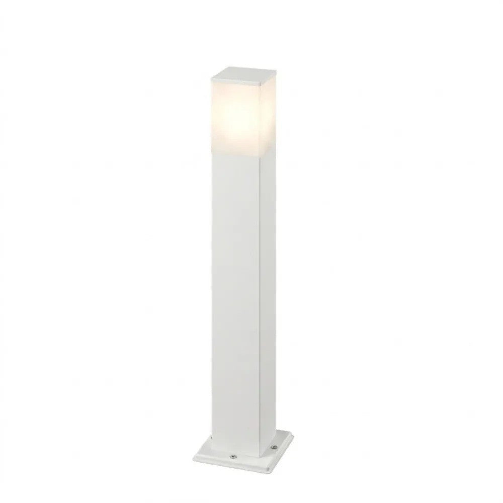 Lampione Paletto Top Light NIZZA BIANCO E27 LED IP44 Alluminio e Policarbonato
