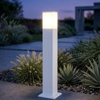 Lampione Paletto Top Light NIZZA BIANCO E27 LED IP44 Alluminio e Policarbonato