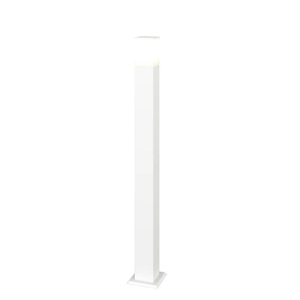 Lampione Paletto Top Light NIZZA BIANCO E27 LED IP44 Alluminio e Policarbonato