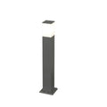 Lampione Paletto Top Light NIZZA GRIGIO ANTRACITE E27 LED IP44 Alluminio e Policarbonato