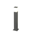 Lampione Paletto Top Light NIZZA GRIGIO ANTRACITE E27 LED IP44 Alluminio e Policarbonato