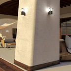 Applique Moderno Top Light YORK AP GA E27 LED IP54 Alluminio e Policarbonato