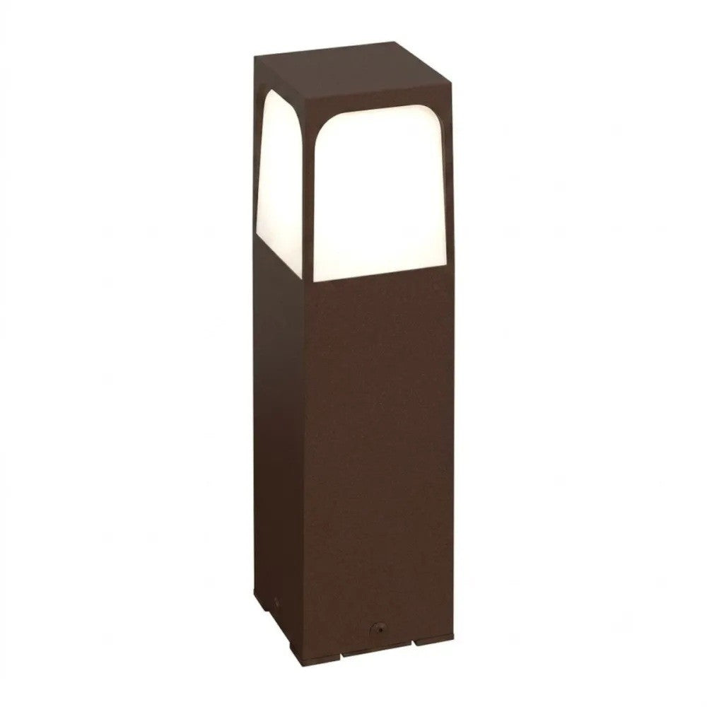 Lampione Paletto Classico Top Light YORK CO E27 LED IP54 Alluminio Corten 30-50-80cm