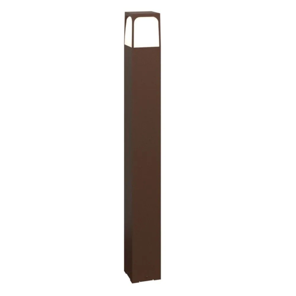 Lampione Paletto Classico Top Light YORK CO E27 LED IP54 Alluminio Corten 30-50-80cm