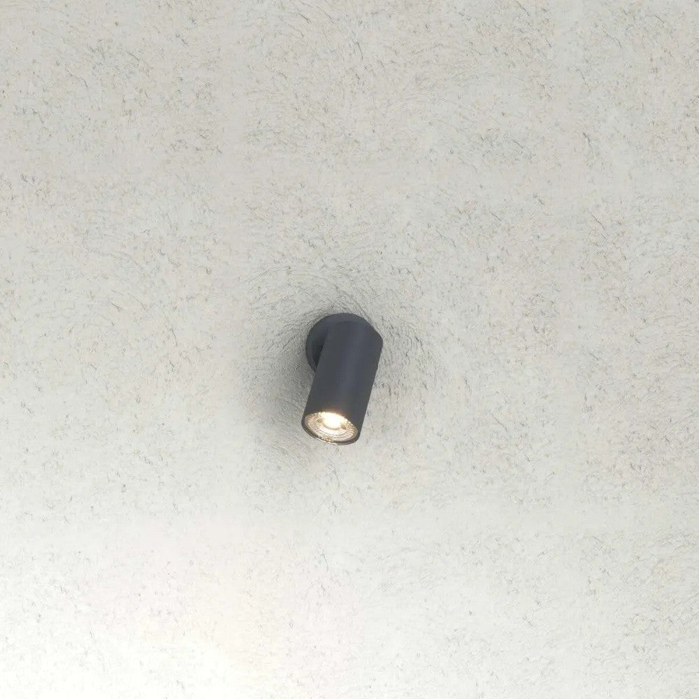 Applique Proiettore Moderna Top Light OSLO 1 GA GU10 LED IP65 Orientabile Alluminio Vetro