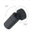 Applique Moderna Top Light OSLO 2 GA GU10 LED IP65 Orientabile Alluminio e Vetro