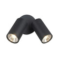 Applique Moderna Top Light OSLO 2 GA GU10 LED IP65 Orientabile Alluminio e Vetro