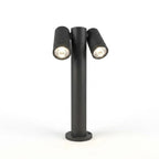 Lampione Paletto Moderno Top Light OSLO PA50 PA80 2 GA GU10 LED IP65 Orientabile Alluminio 50-80cm