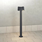 Lampione Paletto Moderno Top Light OSLO PA50 PA80 2 GA GU10 LED IP65 Orientabile Alluminio 50-80cm