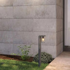 Lampione Paletto Moderno Top Light LUGANO PA80 GA E27 LED IP54 Alluminio Vetro