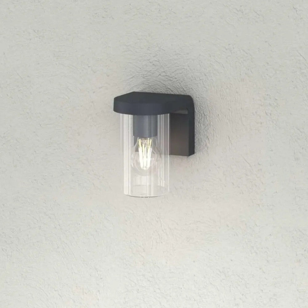 Applique Moderna Top Light LUGANO AP GA E27 LED IP54 Alluminio Vetro
