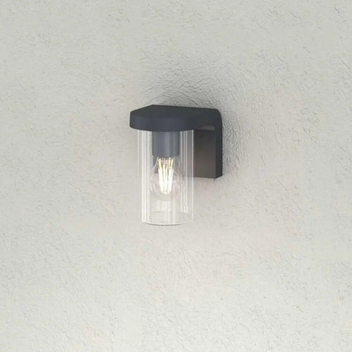 Applique Moderna Top Light LUGANO AP GA E27 LED IP54 Alluminio Vetro