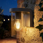 Applique Moderna Top Light LUGANO AP GA E27 LED IP54 Alluminio Vetro