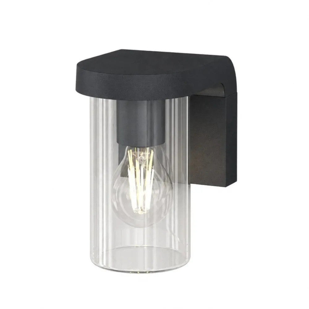Applique Moderna Top Light LUGANO AP GA E27 LED IP54 Alluminio Vetro