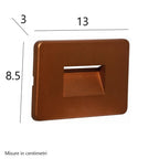 Segnapasso Incasso Top Light INTRO CO 2W LED CCT 100LM IP65 230V Ruggine Policarbonato