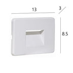 Segnapasso Incasso Top Light INTRO NE 2W LED CCT 100LM IP65 230V Nero Policarbonato
