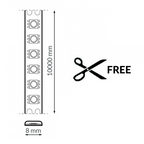Striscia Led Free Cut Taglio Libero 24V 13W/MT COB 10 metri IP20 CRI90 Luce 4000K