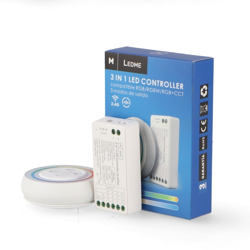 Controller Dimmer WiFi Striscia Led RGB + CCT 12-24V con Telecomando RF