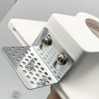 Portafaretto Quadrato Basso Da Incasso In Gesso Per Lampadine GU10 e MR16