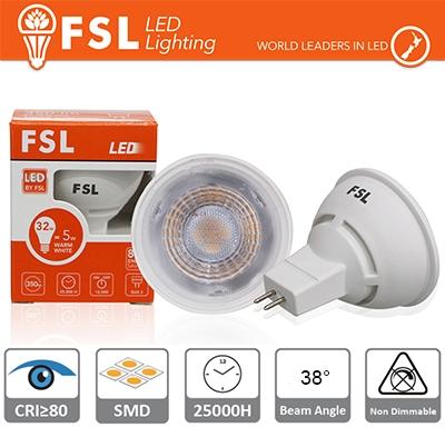 MR16 Lampadina LED - 6W 6500K 520LM 38º CRI80   AC/DC 12V
