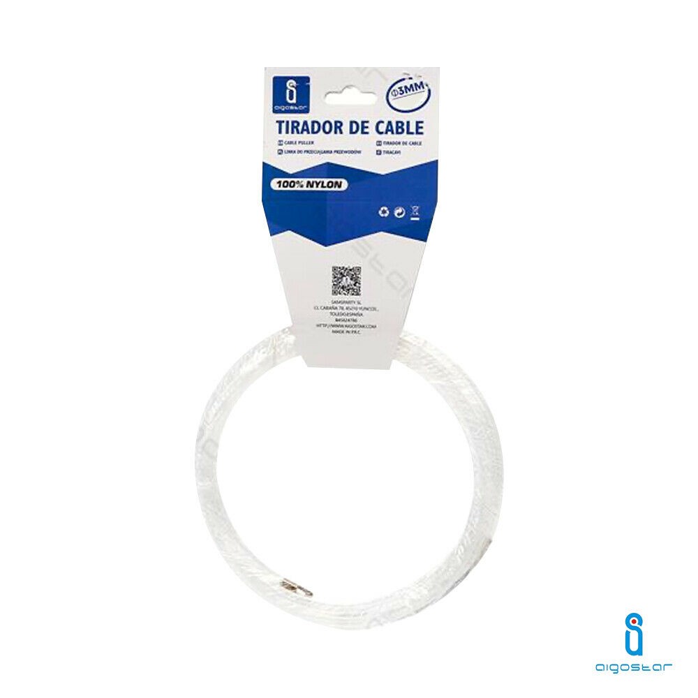 Sonda Passacavi Tiracavi in Nylon Aigostar 15M Diametro 3mm Cavi Fili Elettrici