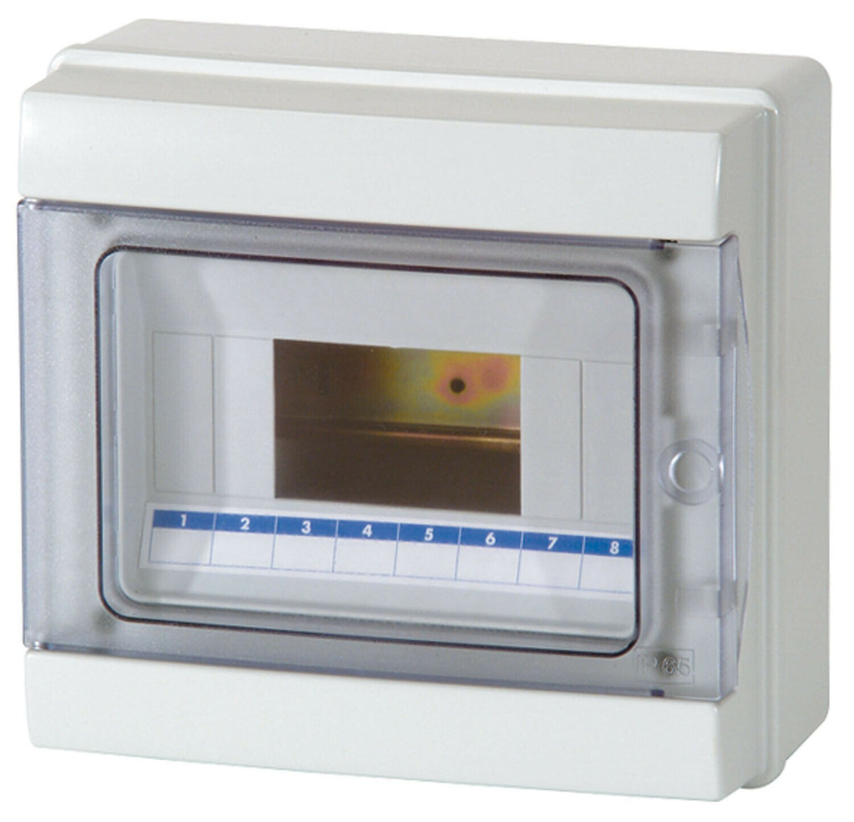 Centralino da Parete Stagno Con Sportello IP65 8 Moduli 215x200x105